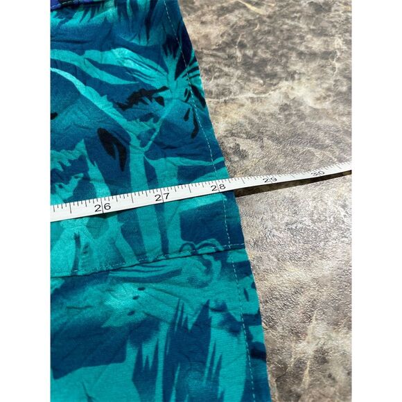 Vintage Maggie Barnes Plus Size 1X Blue Floral Button-Up Blouse - Picture 3 of 6